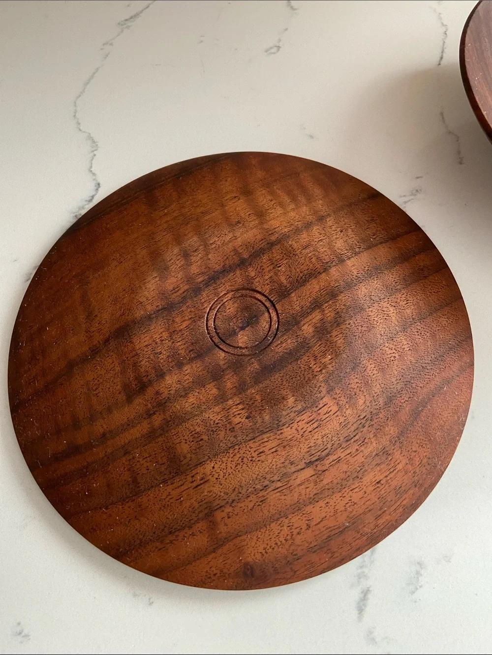 Vintage Handmade Studio Wood Bowl & Plate Northern California